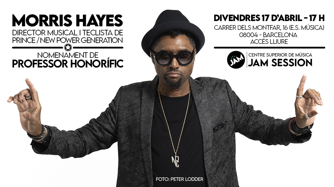 17/04/26  ✪  NOMENAMENT A MORRIS HAYES COM A PROFESSOR HONOR&Iacute;FIC DE CSM JAM SESSION, Jam Session - Barcelona
