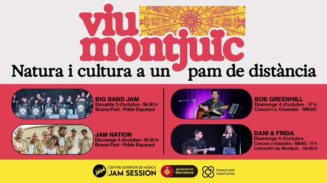 3 y 4/10/26  ✪  VIU MONTJU&Iuml;C, EL PARC DE LA CULTURA – 6&ordf; EDICI&Oacute;N, Jam Session - Barcelona