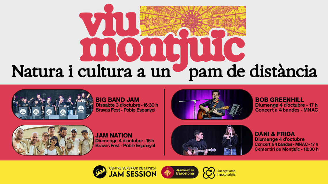 3 y 4/10/26  ✪  VIU MONTJU&Iuml;C, EL PARC DE LA CULTURA – 6&ordf; EDICI&Oacute;N, Jam Session - Barcelona